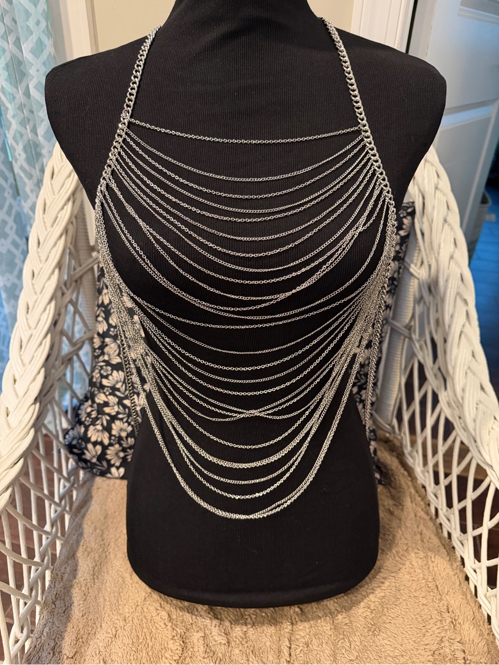 Silver Layered Body Chain